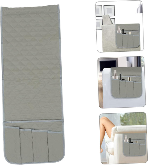 PRETYZOOM Polyester Sofa Bedside Pouch - Organizer for Remotes & Snacks