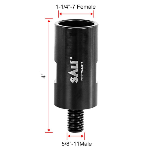 SALI Hardened Steel Core Drill Adapter Convertor, 1-1/4"-7 Female to 5/8"-11 Male, Ideal for Diamond Core Bits