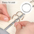 Smgda 30 Pack 1 Inch, Loose Leaf Binder Rings Office Metal Book Rings, for Index Cards, Rings for Flash Cards, Index