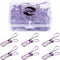 Pack of 25 Purple Small Metal Wire Clips, Multi-Purpose Utility Clips