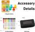 LUCYCAZ Magnetic Dry Erase To Do List Board for Fridge - Vertical Weekly Planning Board with 8 Markers, 12''x17'' (A3)