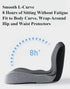 Kurbetts Orthopedic Cushion,Ergonomic Memory Foam L-Shaped Integrated Seat Cushions with Adjustable Strap,Ultra