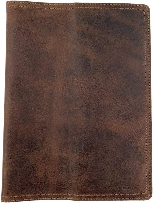 Hide & Drink Journal Cover for Moleskine Hard Cover Sketchbook XXL Size 8.5 x 11 in., Full Grain Leather, Bourbon Brown