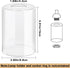 1PCS L3.9" H5.91" Round Glass Lamp Shade, x Clear Glass Lamp Shade Cover for Vanity Light Fixtures Floor Lamp
