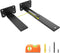 LEOPO Adjustable T Shelf Brackets Extensible 6/8/10 Inch 4 Pack ,1/5'' Thick