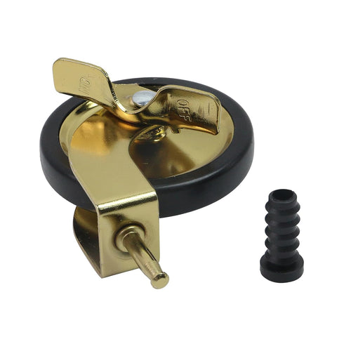 3 Inch Vintage Antique Swivel Caster Wheels with Brake Function, 4Pcs Moving Caster Wheels for Office Furniture