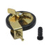 3 Inch Vintage Antique Swivel Caster Wheels with Brake Function, 4Pcs Moving Caster Wheels for Office Furniture