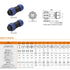 SP21 7 Pin Heavy Duty Wire Cable Electrical Circular Connector, Waterproof IP68, 15A Threaded Coupling