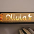 Sleeping Piggy 1st Personalized Baby Gift Name Night Light for Kids Nursery Decor with Engraved Text Greetings On Back