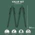 deegtran Pens Bulk, 200 Pack No Bleed Green Barrel Click Pens, Wholesale Retractable Ballpoint Pens, Medium Point,