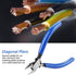 Jeanoko 4inch Electrical Wire Pliers, Chrome Vanadium Steel Side Cutting Nippers for Electronic Feet