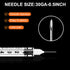 40 Pack 1ml Syringes with Needle-30Ga 0.5 Inch, Individually Sealed Packaging