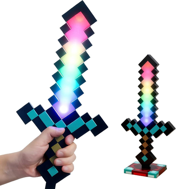 11-Color Diamond Sword-Style Night Light, Color-Changing Gaming Desk Lamp Ornament, Perfect Toy