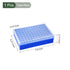 YOKIVE Tube Rack, Polypropylene Test Tube Rack Holder | Great for 1.5ml, 1.8ml, 2ml Lab Test Tube(Blue, 96-Sockets)