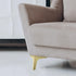 4pcs 13cm Garneck Metal Triangle Furniture Legs Sofa Support for Cabinet Dresser Coffee Table, Gold Replacement Feet