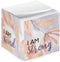 Floral Affirmation Sticky Note Cube - 600 Sheets, 2.75" Memo Block Printed on 4 Sides, Four Empowering Messages