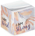 Floral Affirmation Sticky Note Cube - 600 Sheets, 2.75" Memo Block Printed on 4 Sides, Four Empowering Messages
