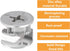 20 Pieces Furniture Cam Lock Fasteners 15mm x 12mm Furniture Cam Lock Nut Connectors Fittings for Cabinet Drawer Wardrobe Panel Connecting by Ruisenda