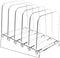 File Holder File Sorter, Vertical Desk Organizer Stand, Acrylic File Rack with 5 Sections for Office, Home