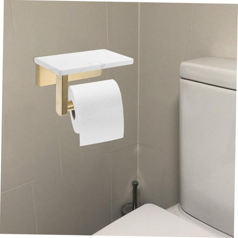 Wall-Mounted Toilet Paper Holder - Sturdy Stainless Steel Rack
