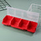 ShanLily 2Pcs Small Parts Storage Organizer With Lid Stackable Nail Screw Container Divider