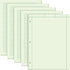 Seajan 5 Pcs Engineering Computation Pad, 8.5 x 11 Inches, Graph Paper Notebook, 100 Sheets/Pack for Engineers