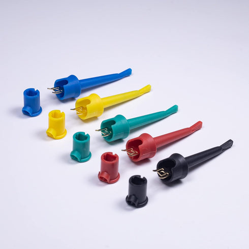 Test Hook Clip, Multimeter Test Lead Kit Hook Clip Probe Mini Grabber for Circuit Testing PCB IC