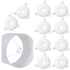 Matwsec 10 Lamp Shade Adapter Ring Pcs White Plastic Lampshade Reducing Rings Adapter Lamp Shade Ring Light Shades