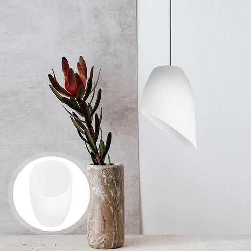 5.31X3.74X3.74In Horseshoe Lampshade Replacement Plastic Light Cover for Floor Lamp Decorative Lamp Shade Easy