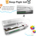 Large Capacity Pencil Box, 1 Pack Clear Plastic Pencil Case with Snap-tight Lid, Stackable Design