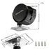 Black Plastic Caster Wheels, 2 inch Locking Small Casters Set of 4 with 16 Screws for Furniture Workbench