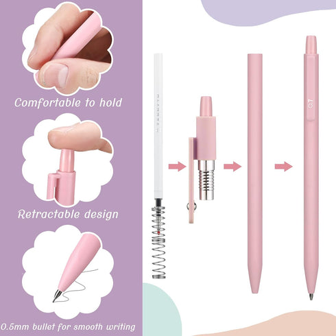 Teling 37 Pcs Aesthetic School Supplies, Includes 12 Pcs Mechanical Pencils and Cute Highlighters