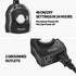 Outdoor Timer Outlet, 24 Hour Mechanical Outdoor Timer for Pool Pump, Outdoor Light Timer Waterproof, 2 Grounded Outlets for Home and Garden, 15A 1/2HP, Heavy Duty, CSA Listed (1 Pack) by Tiffcofio