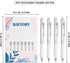 BAYTORY 8Pcs Fine Point Erasable Gel Pens, 0.5mm Retractable Black and Blue Ink Pen, Smooth Writhing Comfortable to Use for Taking Marking Planner Crossword Puzzles (White) by BAYTORY