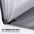 Cesil 10-Pocket File Folder, Letter A4 Project Organizer Folders with Snap Button, Plastic Document Organizer