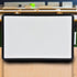 School Smart Dry Erase Board, 11 x 17 Inches, Black Frame with Marker
