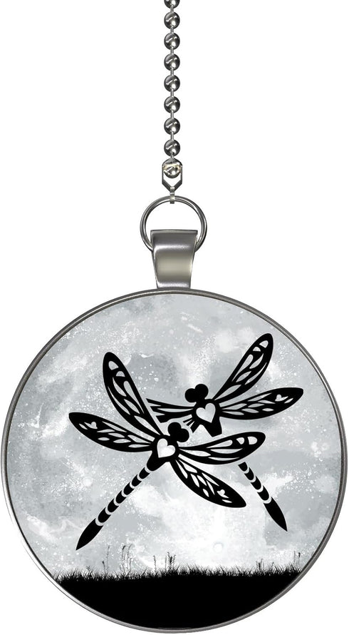 Moonlit Dragonflies Glow in the Dark Double Sided Ceiling Fan and Light