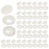 M METERXITY 100-Pack 5mm M3 M4 M5 Plastic Hinged Screw Cover Caps, Shutter Screws with Caps, Fold Snap Washer Covers