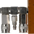 2 Way Air Hose Splitter: 3 in 1 Quick Connect Swivel 360 Air Connector for Pneumatic Tools