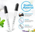 Eye Dropper for Essential Oils, Pipettes Dropper with Black Rubber Head, Thick Glass Medicine Dropping Pipettes, 1ml, 5
