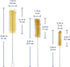 Test Tube Brushes, 10 Pack Bristle Cleaning Brushes for Laboratory Use, Size L with Radial Tufted End