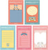 Monolike Memories Sticky-it, 5p Set Self-Adhesive Memo Pad with 50 Sheets