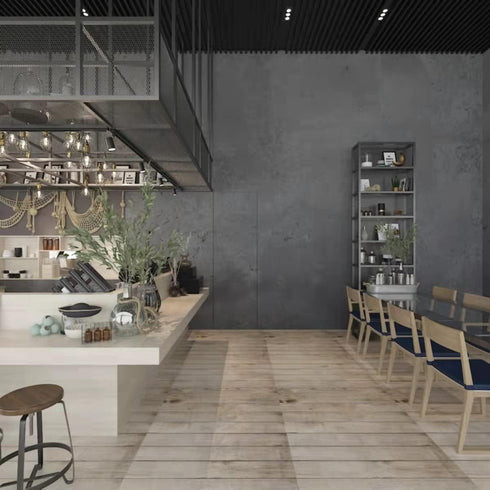 16" 118" Dark Grey Black Concrete Wallpaper, Peel and Stick 3D Matte Textured Contact Paper for DIY Wall Sticker