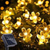 ITICdecor Solar Flower String Lights Outdoor Waterproof 50 LED Fairy Light Christmas
