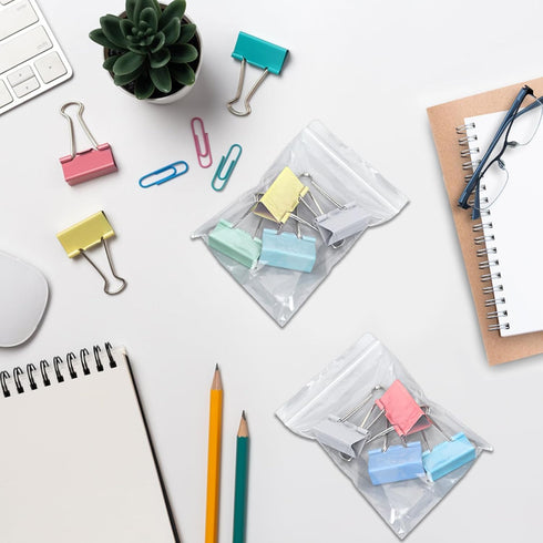 Small Plastic Bags, 300 PCS Mini Baggies in 3 Assorted Sizes, Clear Zip Bags for Jewelry (300Pcs Combo)