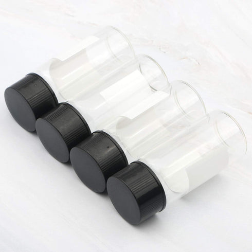10-Pack 10ml Premium Clear Glass Vials with Lids, Borosilicate Glass Small Vials for Samples with Labels
