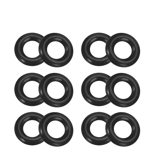 Othmro 50Pcs Nitrile Rubber O-Rings, 0.13in Wire Dia, 0.51in OD, Metric Sealing Washers for Plumbing, Black