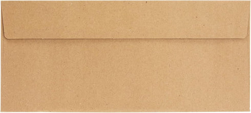 Juvale 100 Pack Bulk #10 Brown Envelopes, Gummed Seal for Invitations, Mailing Letters, Checks (4-1/8 x 9-1/2 In)