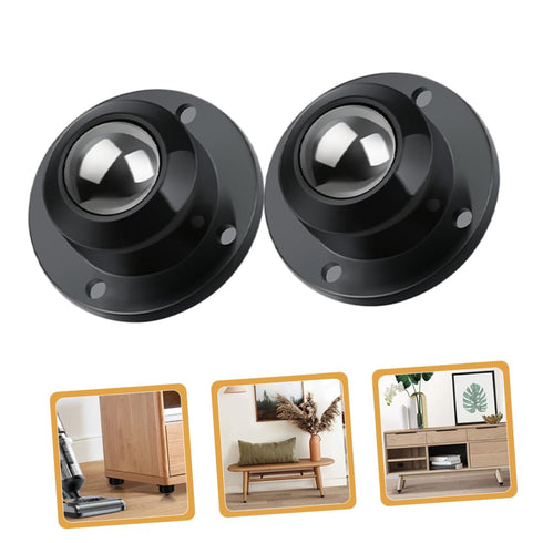 8pcs Zerodeko Mini Swivel Caster Wheels Adhesive Rollers for Furniture Small Appliance Wheels Rolling Carts Stainless
