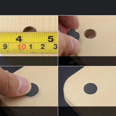 JianLing 300PCS 5mm Closet Plastic Plug Hole Plugs Furniture Round Plugs Decorative Covers for Cabinet Partition